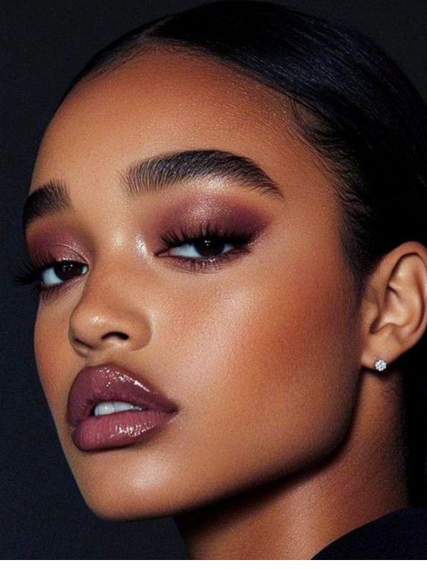 monochromatic-berry-makeup-look