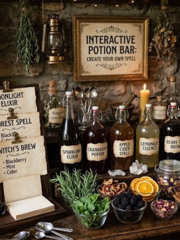 25-unforgettable-harry-Potter-birthday-party-ideas-for-adults-featuring-Magical-Potion-Bar.