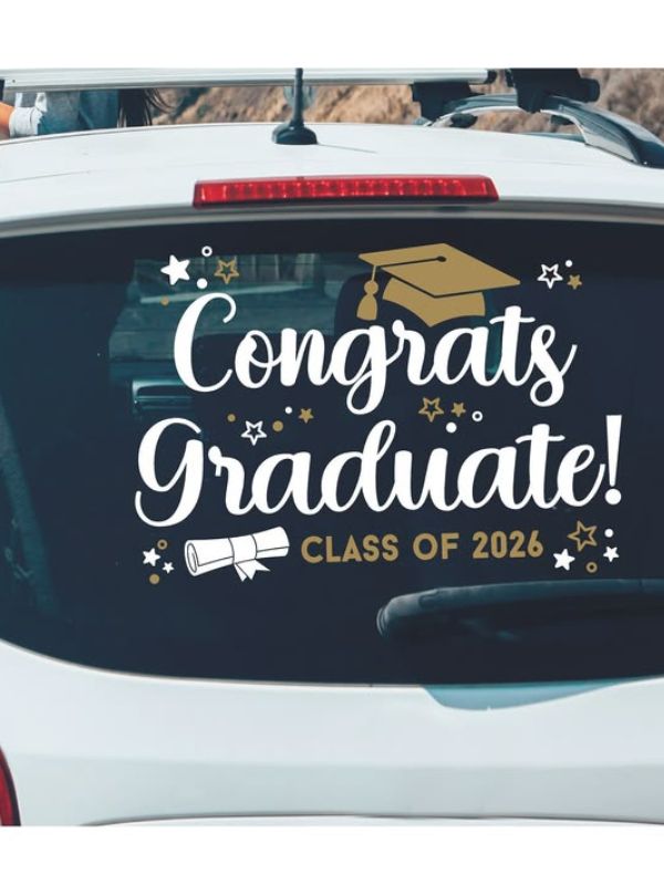 30-amazing-car-chalk-window-ideas-with-congratulation-graduate.