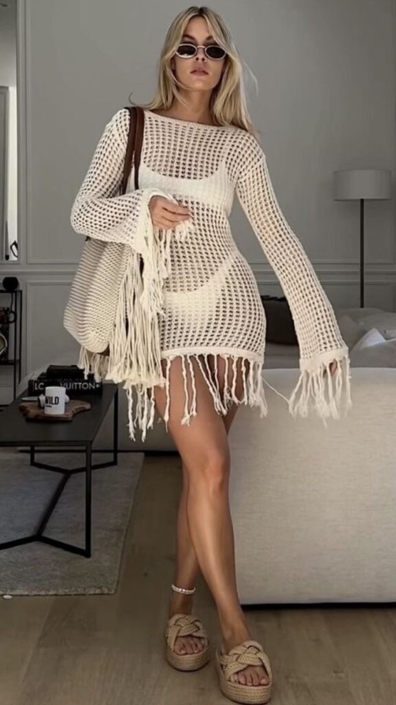 Crochet-Dress-Over-Swimwear