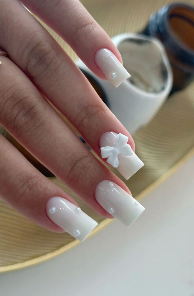 Short-Milky-White-Birthday-Nails