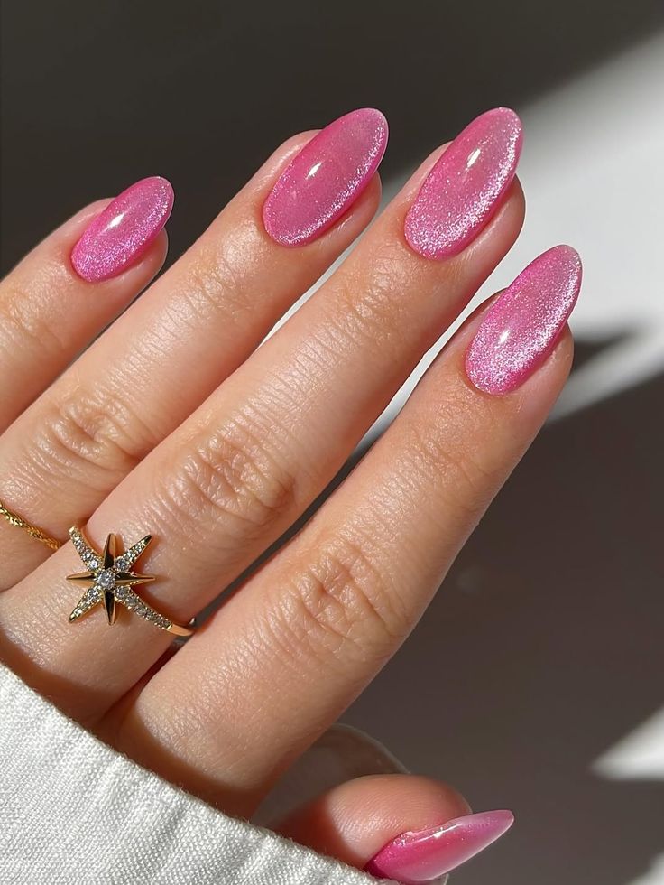 Short-Pink-Chrome-Birthday-Nails