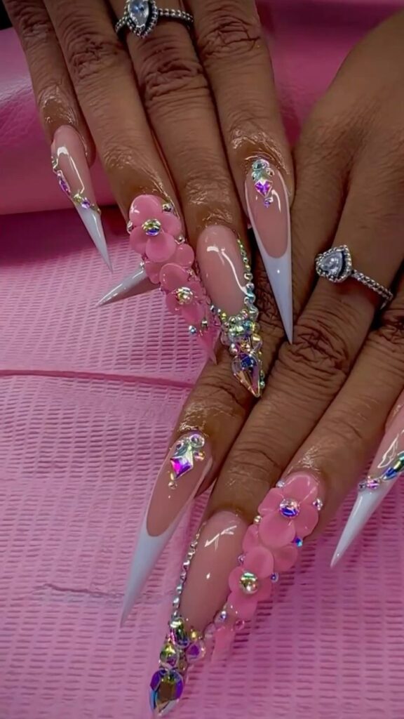  Cutest-Long Baddie-Birthday Nails-Ideas