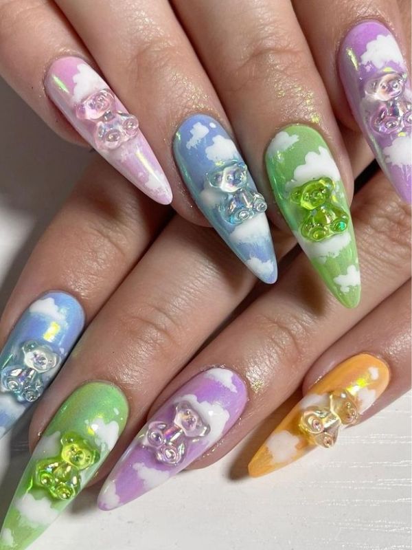 Almond-Shaped-Gummy-Bear-Nails.