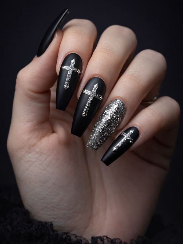 Black-Gothic-Cross-Nails.