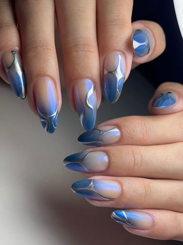 Blue-and-Silver-Metallic-Lines.