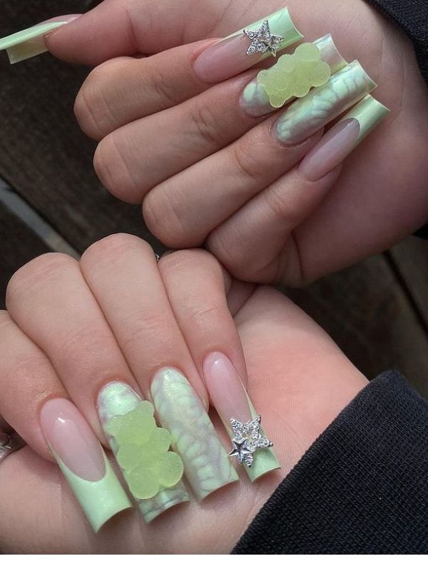 Gummy-Bear-French-Tip-Nails.