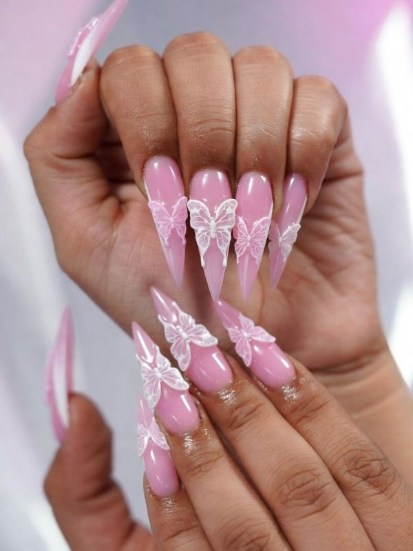 Pink-Butterfly-Nails.
