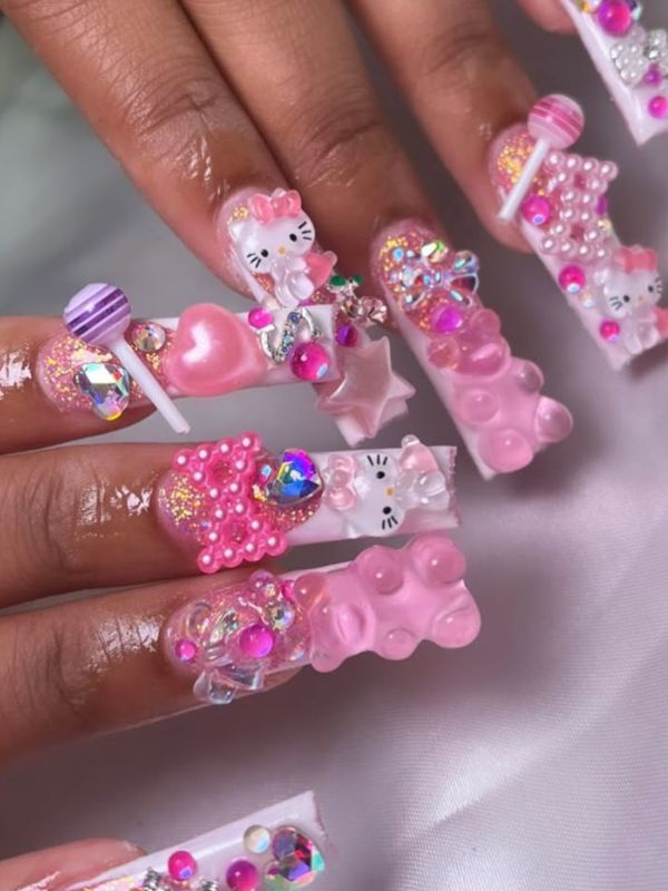 Pink-Gummy-Bear-Nails.