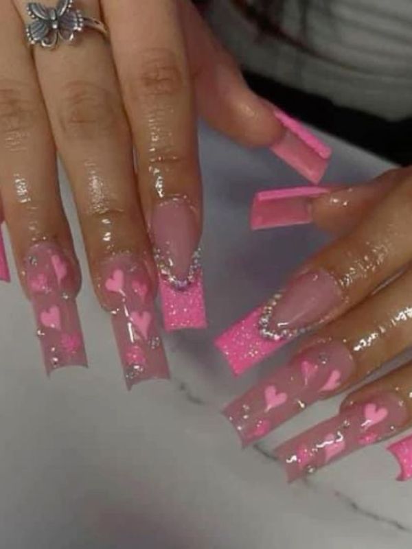 Pink-Heart-Nails.