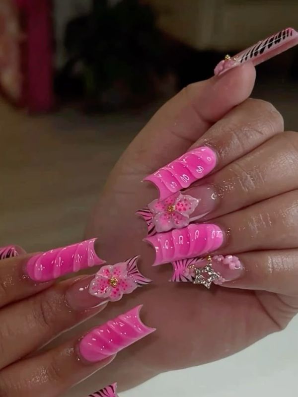 Pink-Swag-Nails-With-Rhinestones.