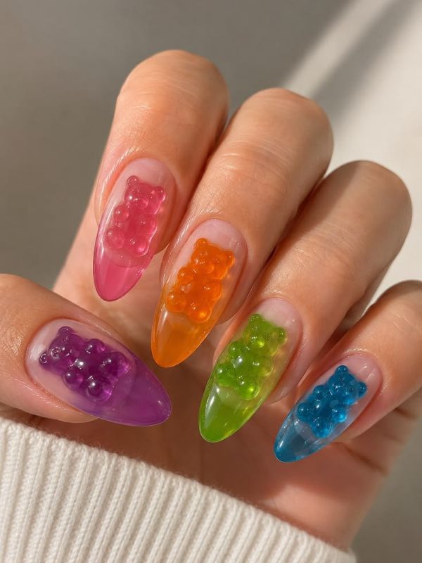 Transparent-Gummy-Bear-Nails.