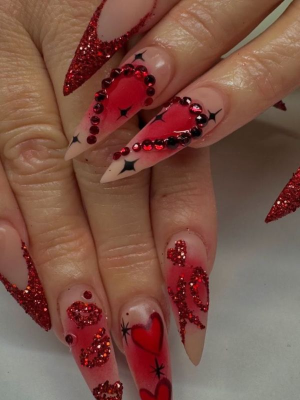 Y2K-Stiletto-Nails-With-Heart-Designs.