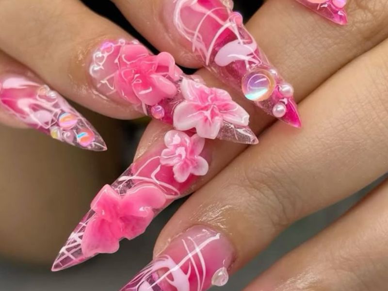 crazy-pink-nails-for-baddies-.